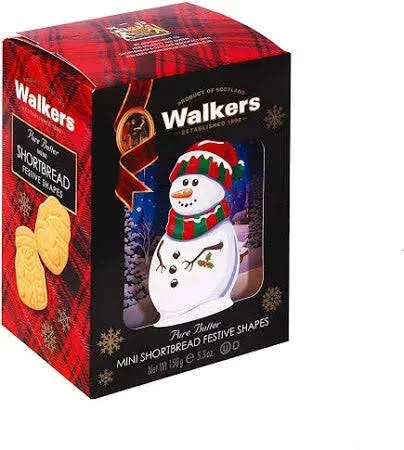 Walkers Mini Festive Shapes Snowman Shortbread