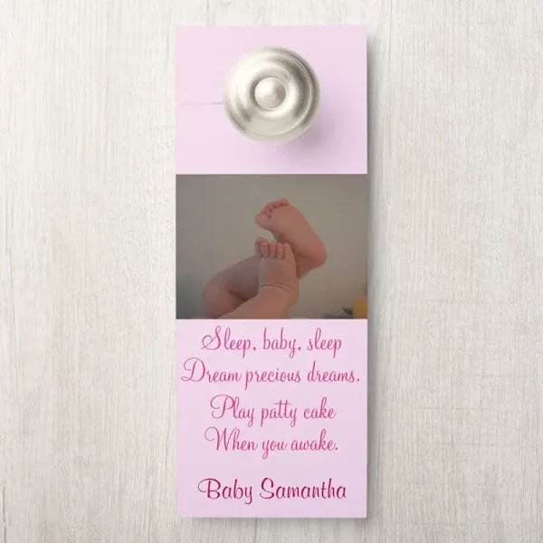 Baby Nursery Photo Door Hangers