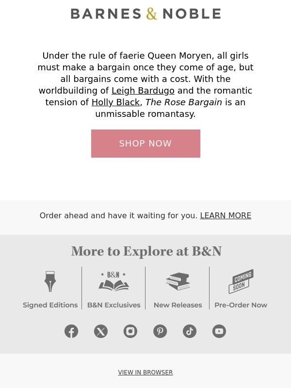 Barnes & Noble - "The Cruel Prince" meets "Bridgerton"
