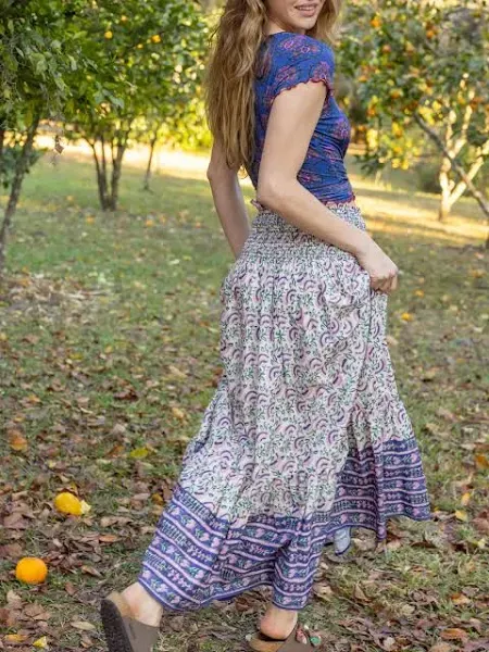 Flora Cotton Convertible Maxi Skirt