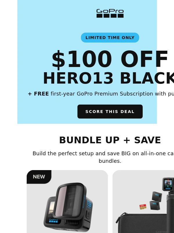 GoPro - $100 OFF Right Now—HERO13 BLACK