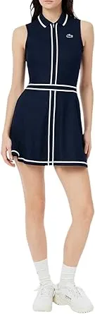 Lacoste Women's Sport Ultra Dry Heritage Trim Golf Dress