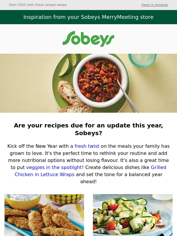 Sobeys - A fresh new year calls for some fresh new meals!