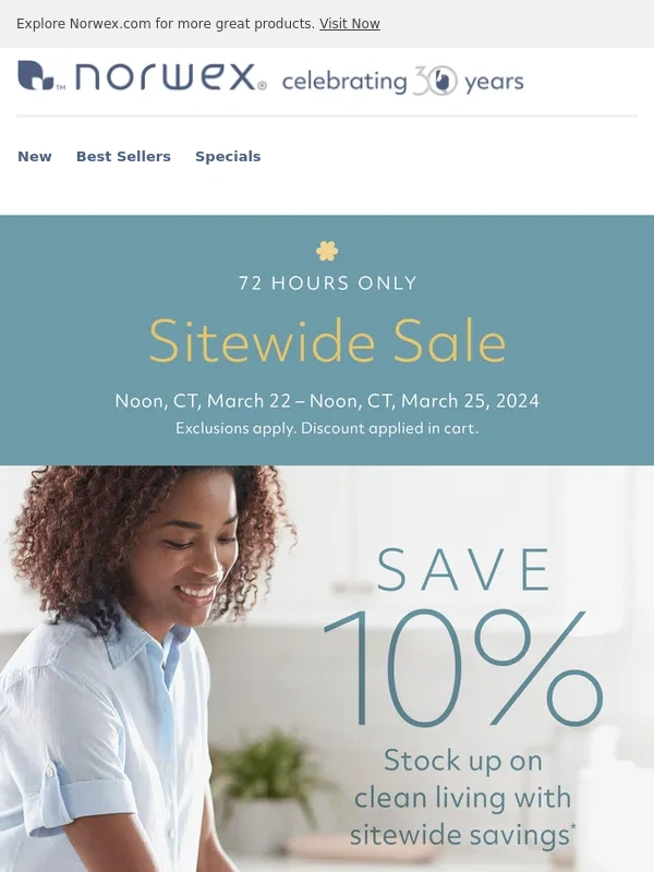 Norwex - 72-Hour Sale starts now!