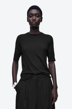COS Slim Merino Wool Seamless T-Shirt