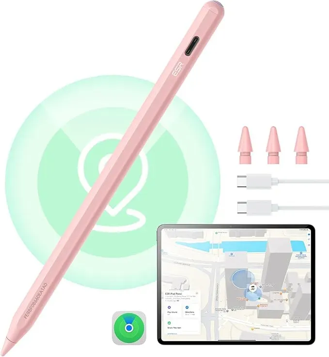 ESR - Geo Digital iPad Pencil, Compatible with Apple iPad 2018-2025, White