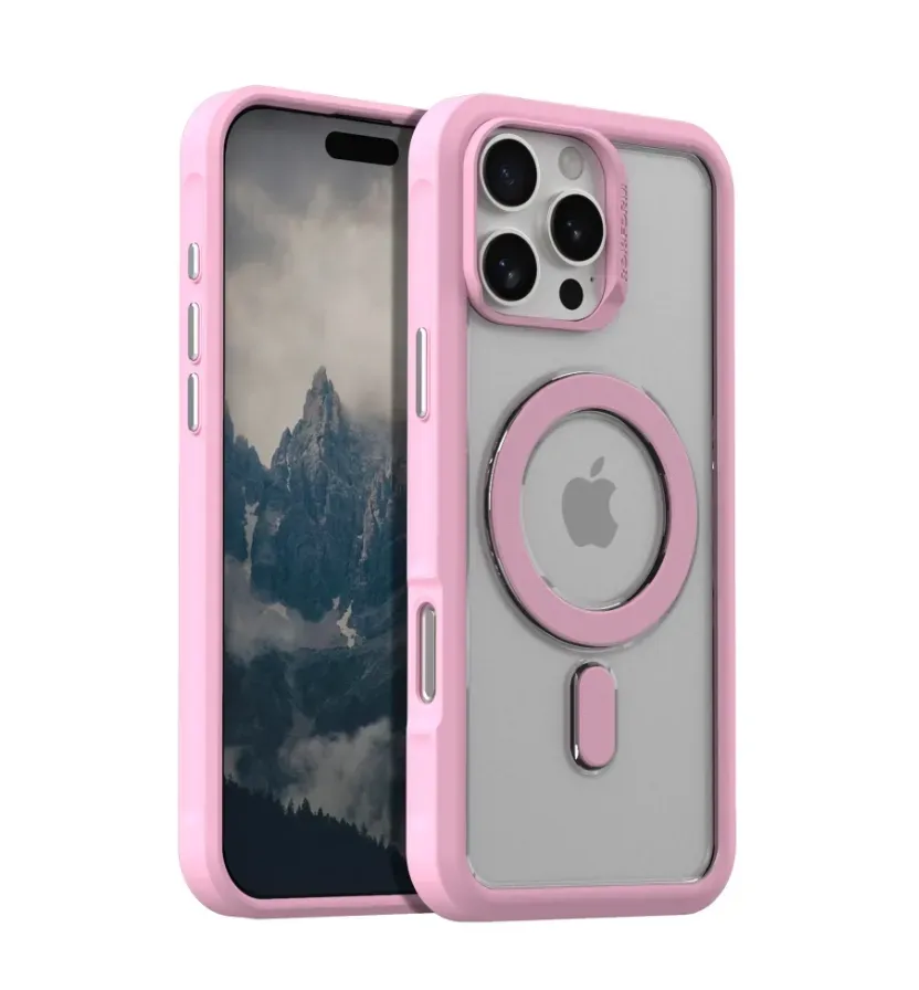Limited Edition iPhone 16 Pro Max Slim Magnetic Case in Pink
