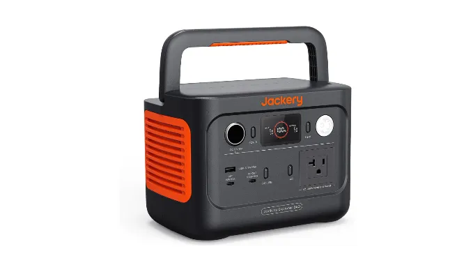 Jackery Explorer 240 v2 Portable Power Station, 256Wh LiFePO4 Battery with 300W AC/100W USB-C Output, 1Hr Fast Charging, Versatile Scenarios-Outdoor/Camping/RV/Travel/Emergency Backup