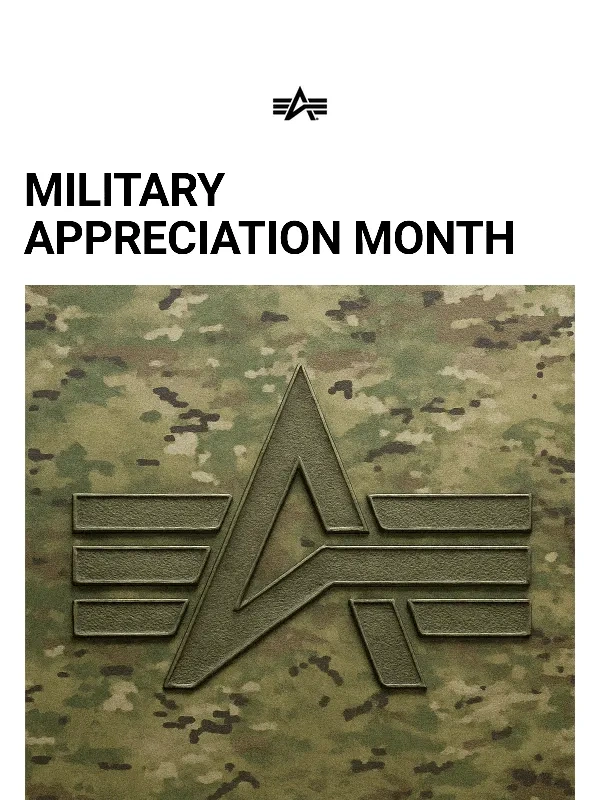 Alpha Industries - MAY IS MILITARY APPRECIATION MONTH