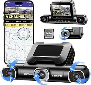 Amazon-AZDOME 360° 4 Channel Dash Cam ($50 clip coupon is Back) - $84.55