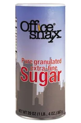 Office Snax Reclosable Canister of Sugar
