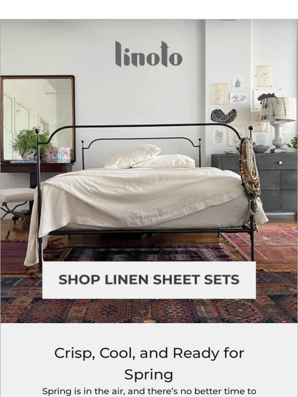 Linoto - Refresh Your Bed for Spring ?