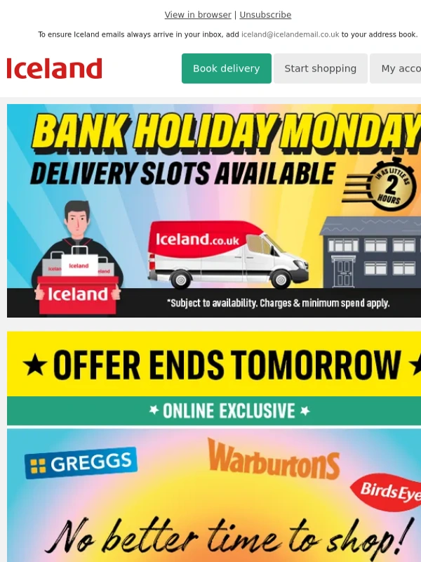 Iceland - Your £10 off expires tomorrow ⏰