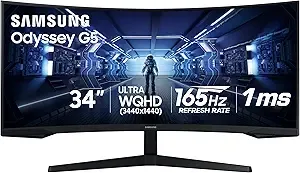 [Prime] $279.99*: 34" Samsung Odyssey G5 3440x1440 165Hz Curved Ultrawide Monitor at Amazon
