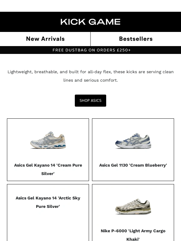 Kick Game - The ASICS everyone’s watching ?