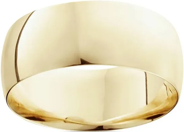 Pompeii3 9mm High Polished Mens Wedding Band Sold 14K