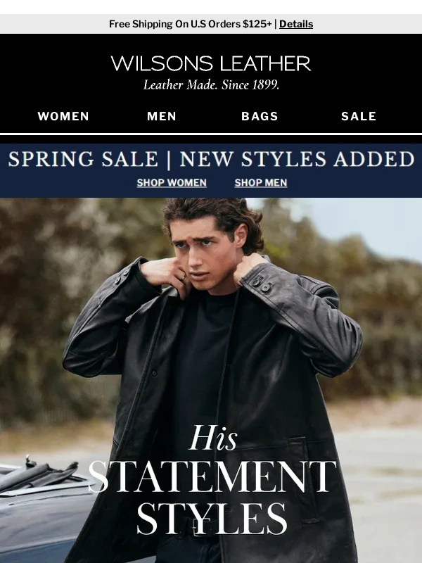 Wilsons Leather - ? Level Up Your Look: Men's Statement Leather