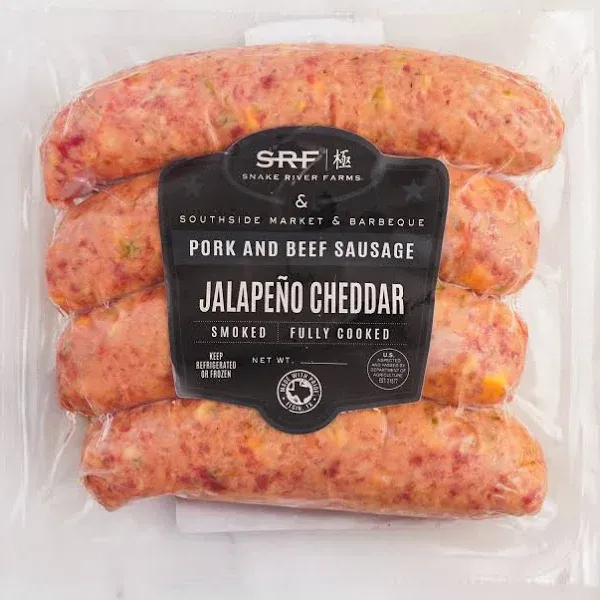 Snake River Farms Smoked Jalapeno Cheddar Sausage