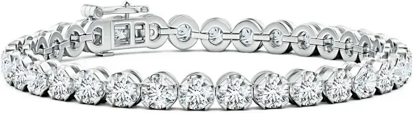 Lab-Grown Classic Round and Lab Diamond Tennis Bracelet