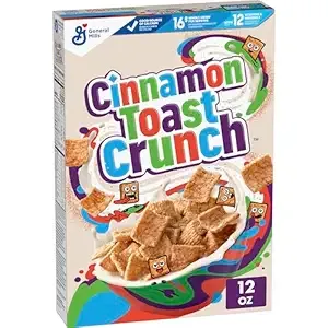 General Mills Cereals: 10.7-Oz Trix, 12-Oz Cinnamon Toast Crunch & More