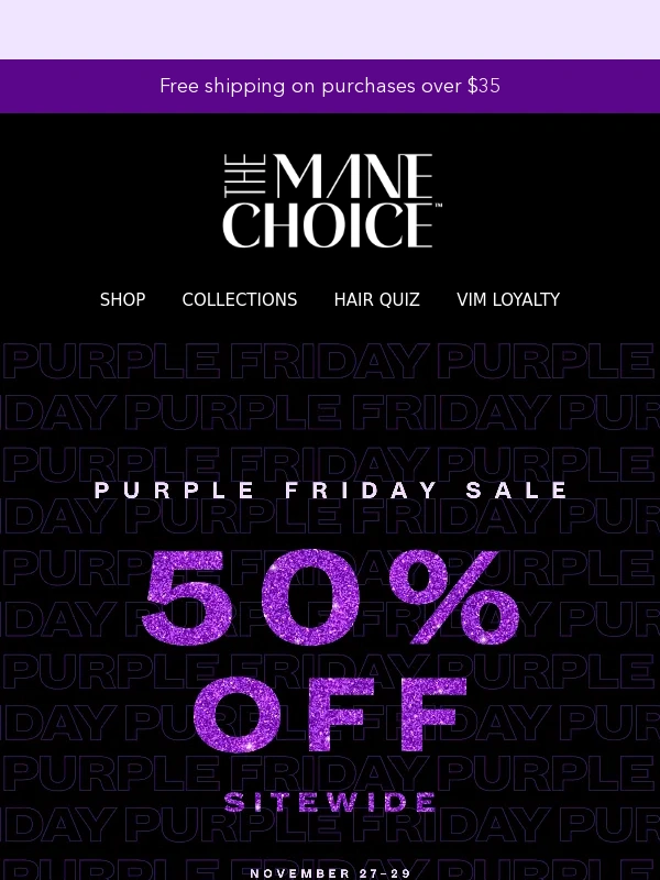 The Mane Choice - 50% SITEWIDE starts NOW! ?⚡