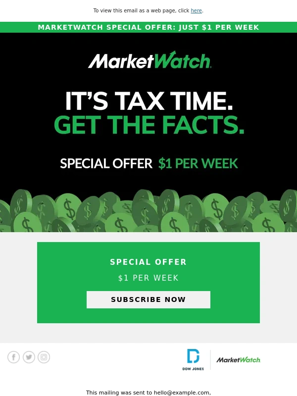 MarketWatch - Tax Season is Here! Get Ahead with Tips from MarketWatch