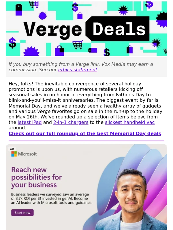 The Verge - The best Memorial Day deals we've seen (so far)