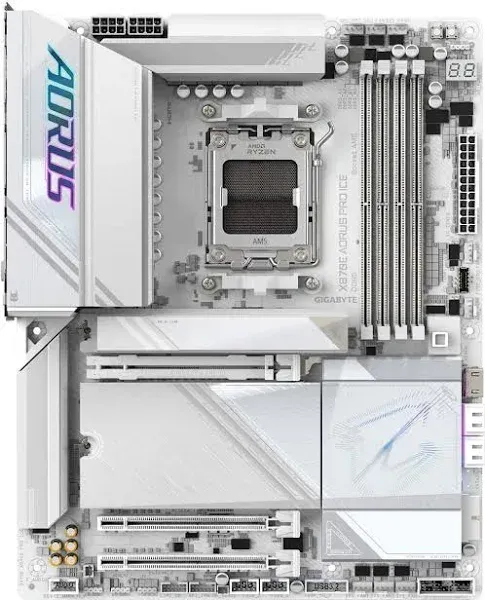Gigabyte X870E AORUS Pro Ice AMD AM5 ATX Motherboard