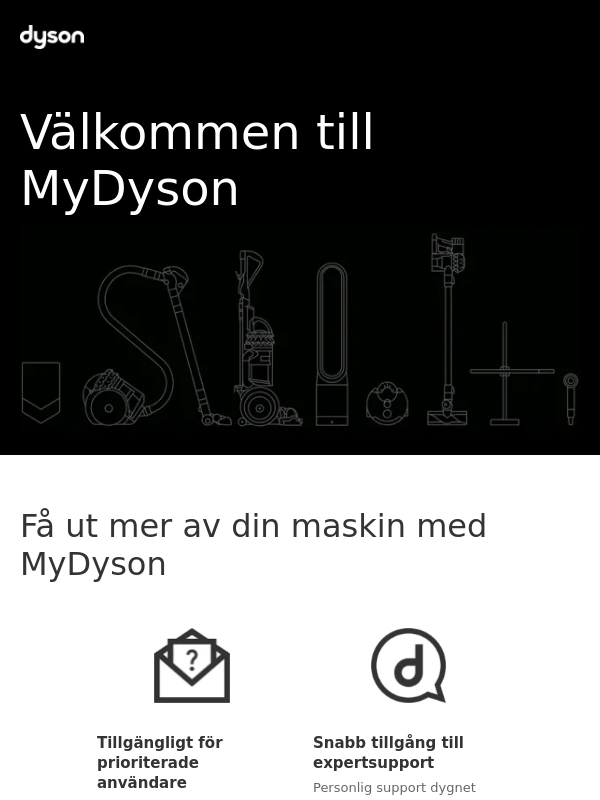 Dyson - Välkommen till MyDyson