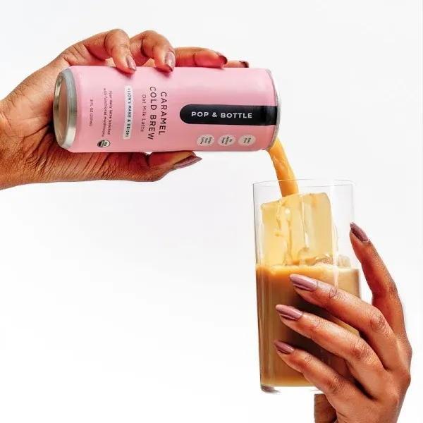 Pop & Bottle Caramel Cold Brew Oat Milk Latte 24-pack