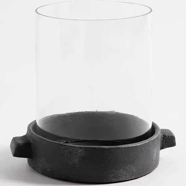 Artisan Handcrafted Ceramic Hurricane Candle Holder