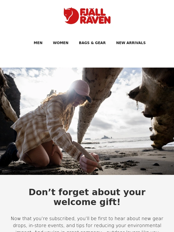 Fjallraven - Your next adventure awaits–use your welcome gift now!