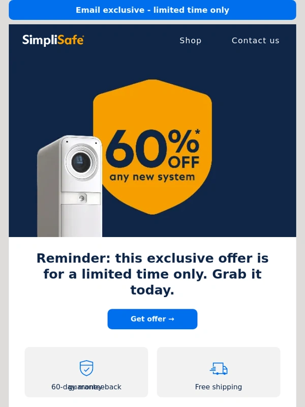 SimpliSafe - Big savings,no commitments