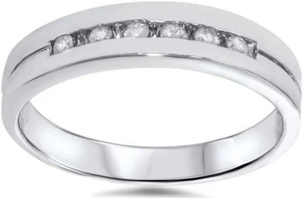 Pompeii3 1/4ct Diamond Wedding White Gold Stackable Guard Ring