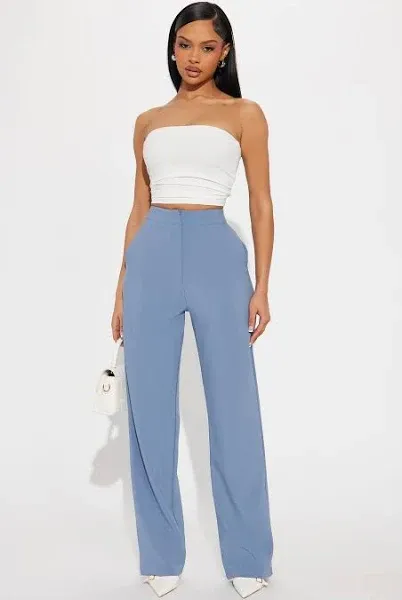 Fashion Nova Women's Office Temptation Straight Leg Trousers
