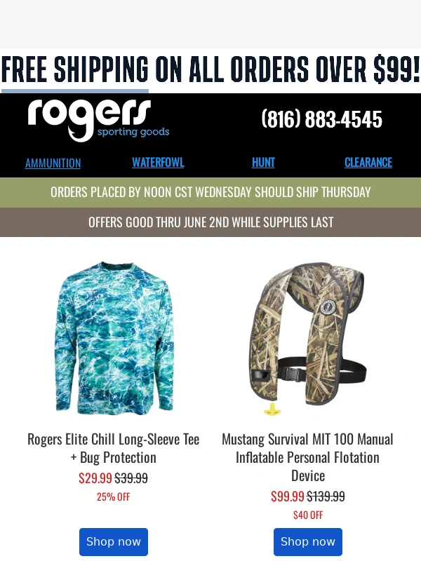 Rogers Sporting Goods - Fishing Gear: Sun Clothing,Reels,Rods and MORE!
