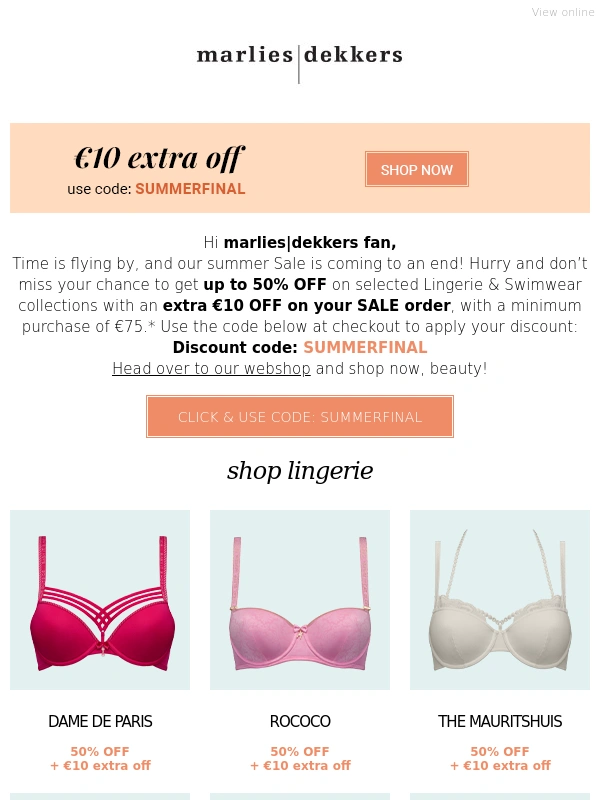 Marlies Dekkers - Time is flying by ?