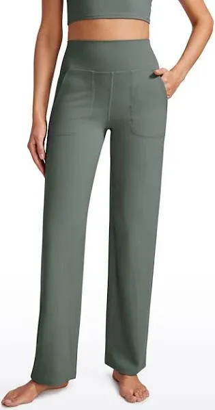 CRZ YOGA Womens Butterluxe High Waist Wide Leg Pants with Pockets 31