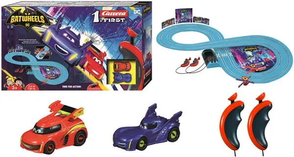 Carrera First Batwheels Time for Action Slot Car