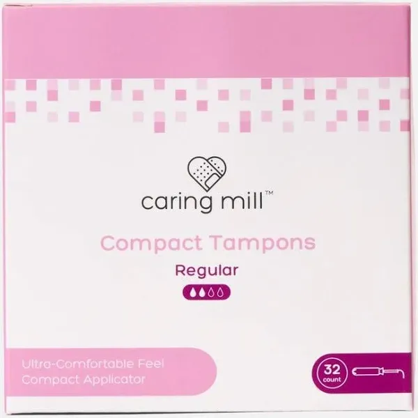 Caring Mill Regular Compact Tampons