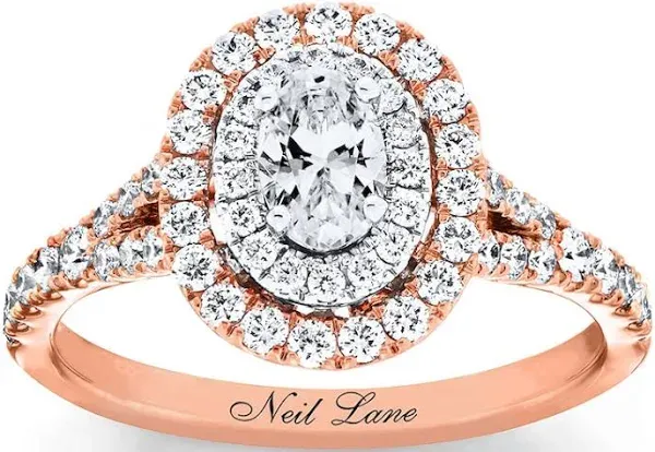 Neil Lane 1 Ct tw Diamond Engagement Ring in 14K Two-Tone Gold