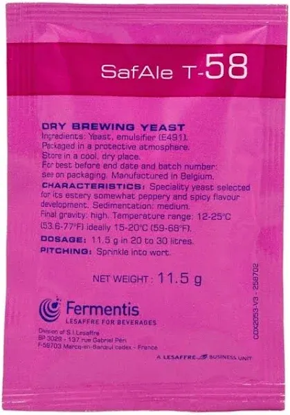 Fermentis SafAle T-58 Dry Yeast