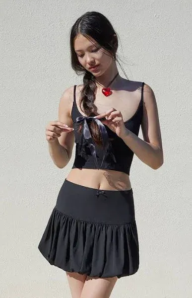 Beverly and Beck Women's Bubble Mini Skirt