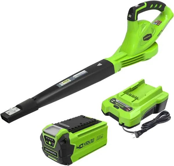 GreenWorks 40V Cordless Leaf Blower Sweeper