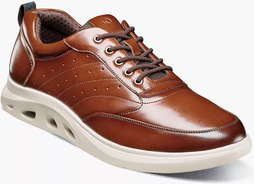 Nunn Bush Shoes Ponte Moc Toe Sneaker Cognac Multi Size 9