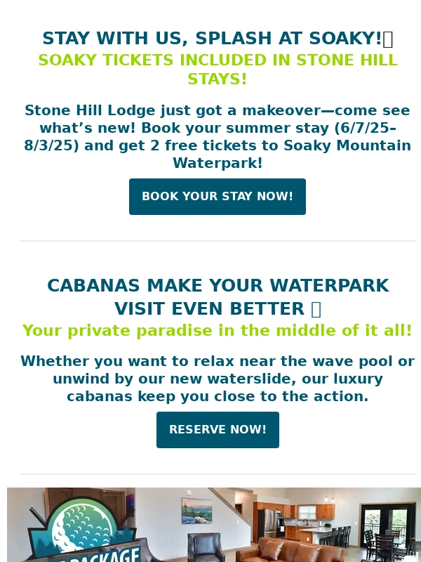 Wilderness at the smokies - Fresh New Look + Free Soaky Tickets? Yes,Please!
