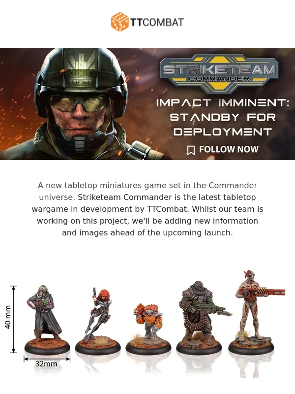 TTCombat - Striketeam Commander Kickstarter update plus new TTCombat paints