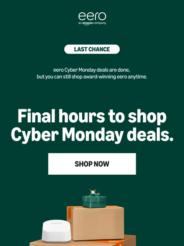 Eero - Last chance for Cyber Monday deals