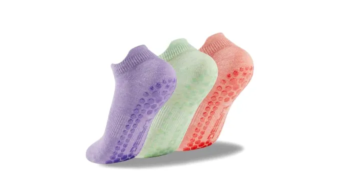 deefly Women Yoga Socks,Non Slip Grip Pilates Socks Unthickened (color set 14)