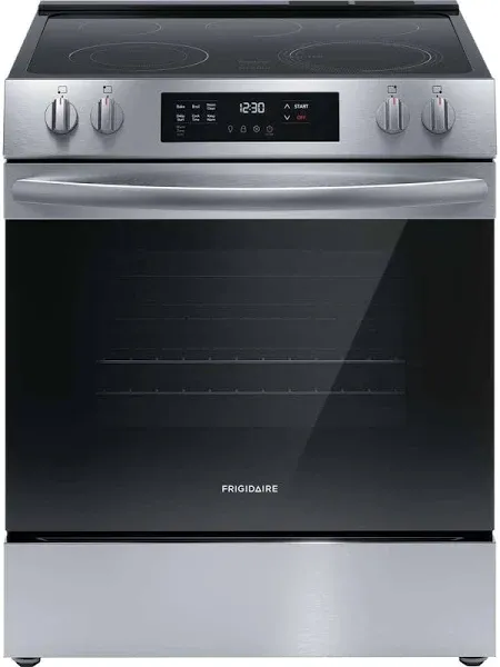 Frigidaire 30" Front Control Electric Range FCFE3062AS